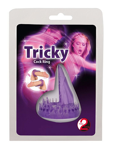 Фиолетовое эрекционное кольцо с эректором Orion Cockring 0511765