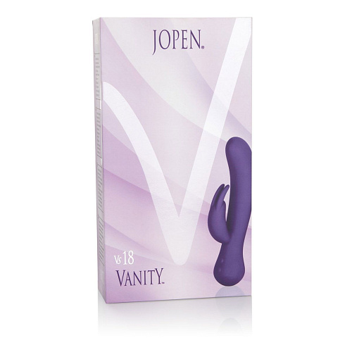 Фиолетовый вибратор со стимулятором клитора Jopen Vanity Vs18 JO-4797-14-3 (21 см)