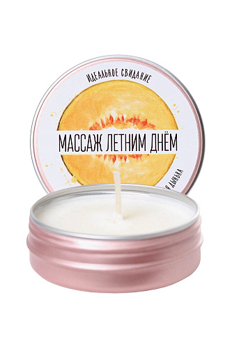 Массажная свеча с ароматом дыни ToyFa «Массаж летним днём»  722010