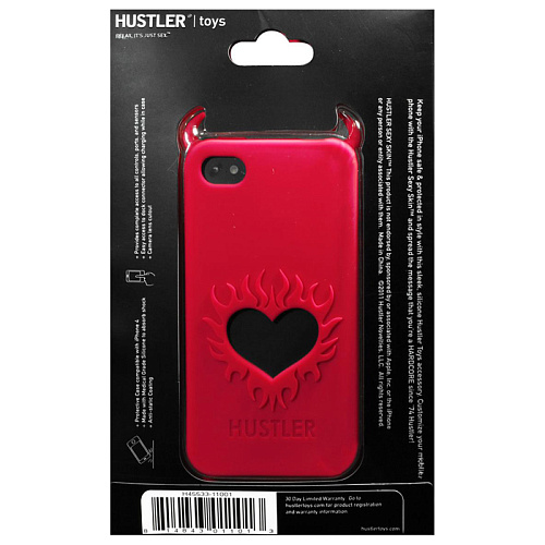 Красный чехол из силикона для iPhone 4, 4S Hustler H45533-11001