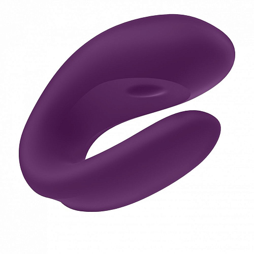 Фиолетовый вибратор для пар с управлением через приложение Satisfyer Double Joy J2008-16-3