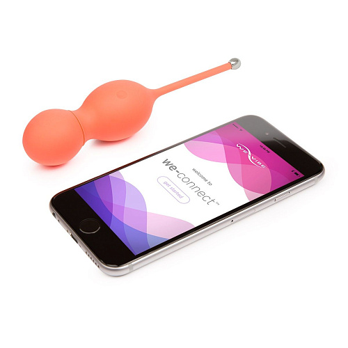 Коралловые вагинальные шарики с вибрацией We-vibe Bloom SNBLSGA