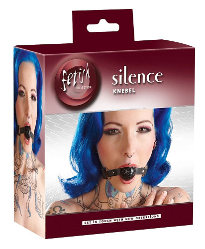 Чёрный классический кляп с шариком Orion Knebel 2491508 1001