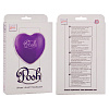 Теплый массажер фиолетового цвета California Exotic Novelties Posh Warm Heart SE-2094-40-3