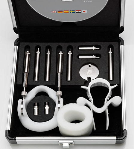 Серебристое устройство для увеличения пениса Jes Extender Male Edge Basic 106