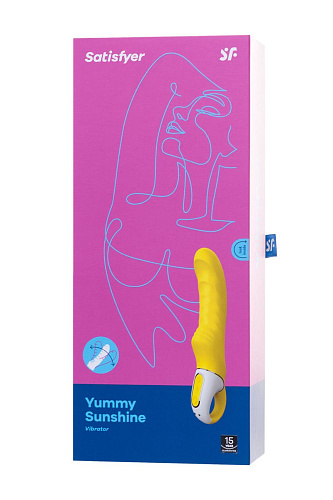 Жёлтый вибратор Satisfyer Vibes Yummy Sunshine EE73-879-1017 (22,5 см)