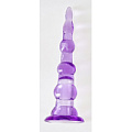 Фиолетовый анальный вибромассажёр-ёлочка Sextoy 2011 00260A-3 (14,5 см)