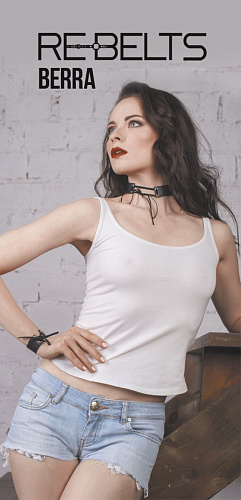 Чокер со шнуровкой Rebelts Berra Black 7711rebelts