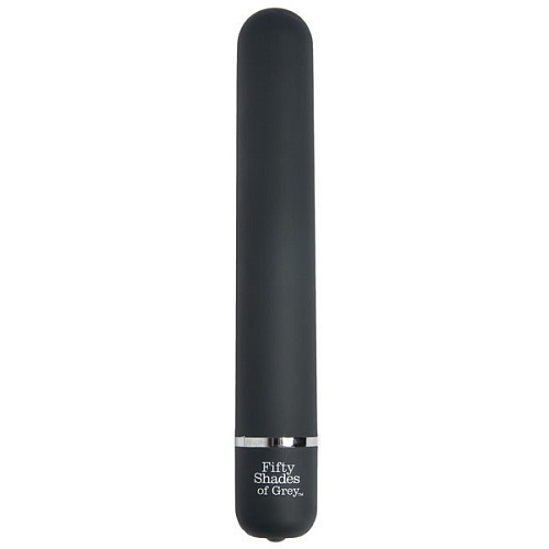 Тёмно-серый вибромассажёр Fifty Shades of Grey Charlie Tango FS-48293 (18,4 см)