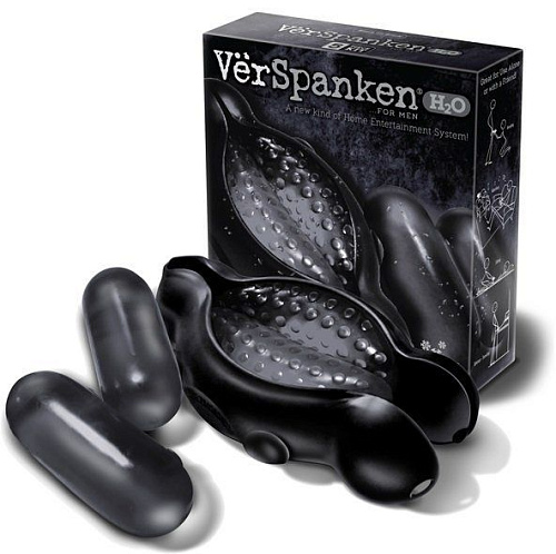 Мастурбатор чёрного цвета Big Teaze Toys VerSpanken H2O Masturbator  10550