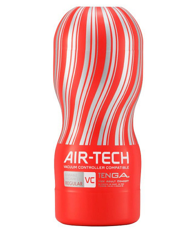 Мастурбатор красного цвета Tenga Reusable Vacuum CUP VC Regular ATV-001R