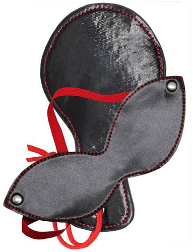 Круглая хлопалка в комплекте с маской на глаза Eroticon P3349
