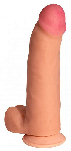 Телесный реалистичный фаллоимитатор с присоской Сумерки богов №73 3201-73 BX DD (20 см)