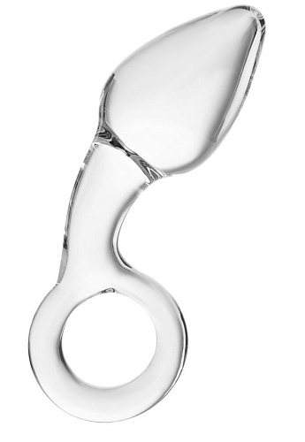 Прозрачная анальная втулка из стекла Sexus 912157 (10,5 см)