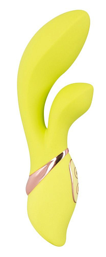 Лаймовый вибратор со стимуляцией клитора Orion 0585220 (20 см)