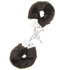 Металлические наручники с коричневой меховой опушкой Dream Toys 160030
