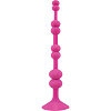 Розовая анальная цепочка с присоской NS Novelties PERLES DASPIRE NSN-0531-14 (22 см)