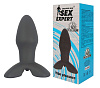Чёрный анальный вибростимулятор с ограничителем Bior toys Sex Expert SEM-55065 (9 см)