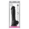 Чёрный фаллоимитатор на присоске NS Novelties ColourSoft 8 Soft Dildo NSN-0410-33 (23,5 см)