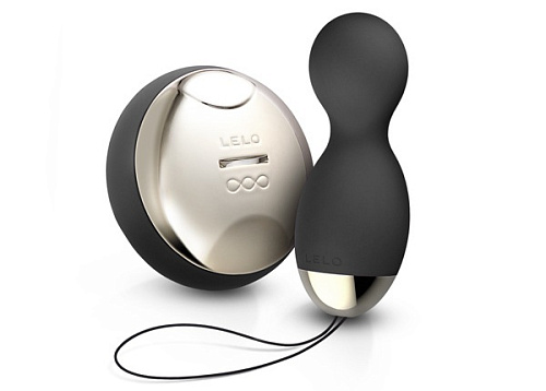 Чёрные вагинальные шарики с ДУ Lelo Hula Beads Black LEL7527