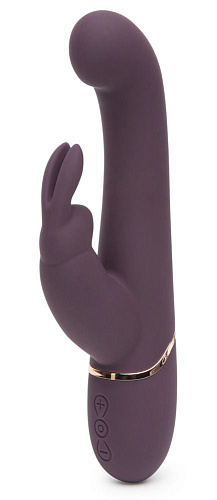Фиолетовый вибратор Fifty Shades of Grey Come to Bed Rechargeable Slimline G-Spot Rabbit Vibrator FS-69143 (22,2 см)