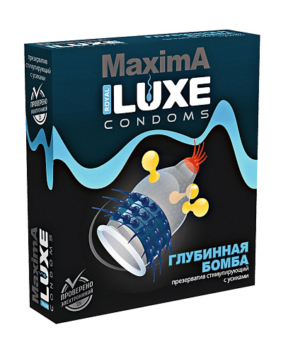 Презерватив Luxe Maxima №1 «Глубинная бомба» (1 шт)