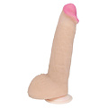 Реалистичный фаллоимитатор телесного цвета на присоске в упаковке-плёнке LOVETOY (А-Полимер) 812700 (19 см)