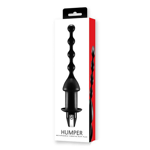 Чёрный анальный вибростимулятор-ёлочка NMC 111822 (13 см)