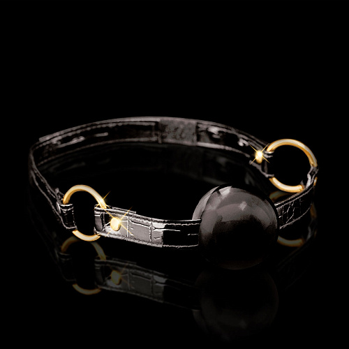 Чёрный силиконовый кляп-шар Pipedream Ball Gag PD3975-23