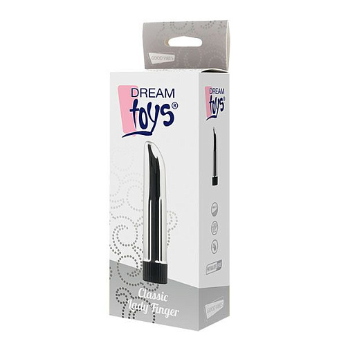 Серебристый многоскоростной вибромассажёр Dream Toys Lady Finger 21402 (12 см)