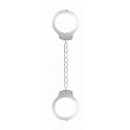 Металлические белые оковы Shots Media BV Pleasure Legcuffs OU006WHT