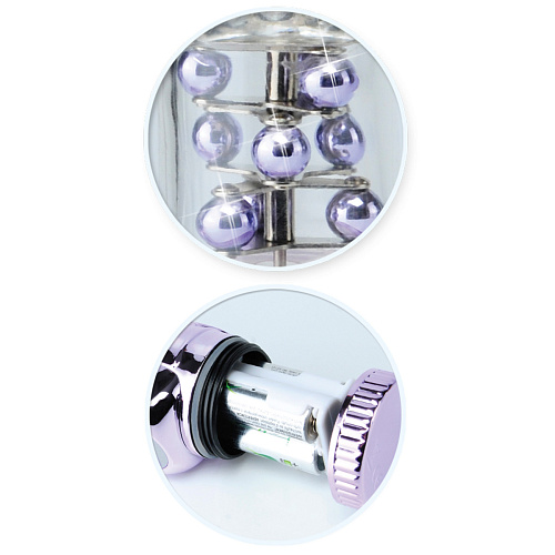 Прозрачный вибратор хай-тек Pipedream Fancy Rabbit Pearl PD1613-12 (25 см)