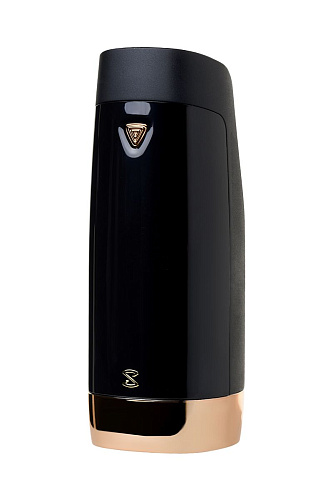 Чёрно-золотой мастурбатор с вибрацией Sirens Ares S-2