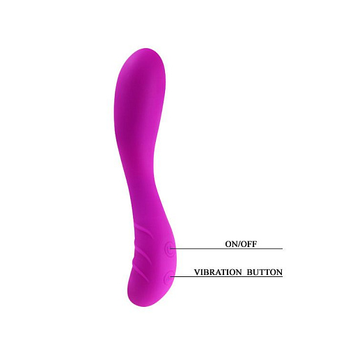 Лиловый перезаряжаемый хай-тек вибратор Baile Spirit BI-014168 (21 см)