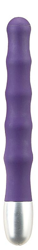 Фиолетовый вибромассажёр волнистой формы Seven Creations SMOOTH VIBE 06-110arpu (17,8 см)