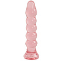 Анальная ёлочка из розового геля Doc Johnson Crystal Jellies Anal Plug Bumps 7005-02-CD (15,2 см)