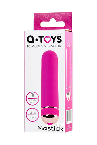 Розовый нереалистичный мини-вибратор A-toys Mastick Mini 761054 (13 см)