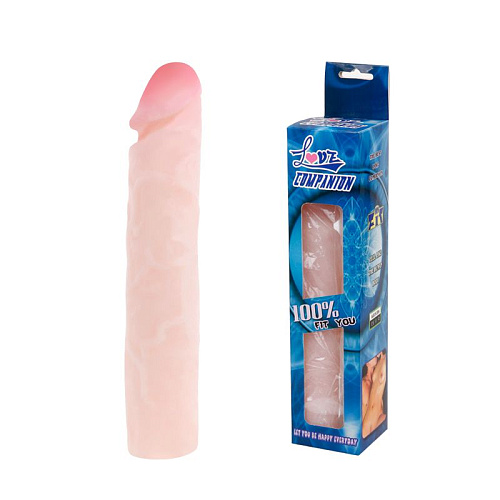 Телесный фаллоимитатор-реалистик Baile LOVE COMPANION BW-007009R (20 см)