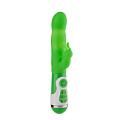 Зелёный вибратор с клиторальным стимулятором NMC INSTYLE DUO VIBRATOR 5.5INCH 111697 (14 см)