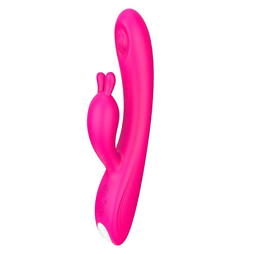 Розовый вибратор с клиторальным отростком RestArt Pimple RA-354 (23 см)