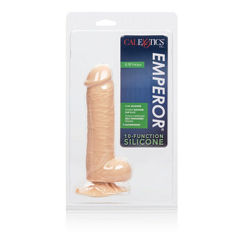 Вибратор-реалистик телесного цвета California Exotic Novelties 10-Function Silicone Emperor SE-0131-80-2 (18,4 см)