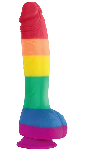 Радужный фаллоимитатор NS Novelties Pride Edition 8 Dildo NSN-0408-08 (25,4 см)