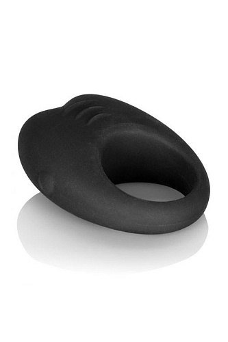 Чёрное перезаряжаемое эрекционное кольцо с вибрацией California Exotic Novelties Silicone Rechargeable Cock Ring SE-6850-03-3