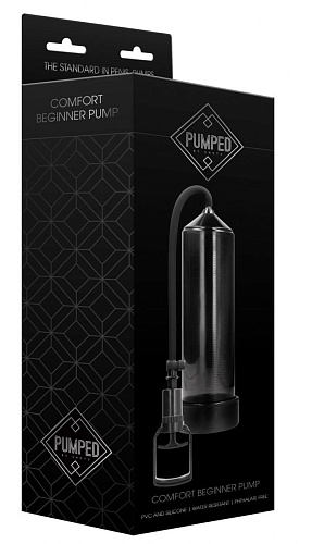 Чёрная вакуумная помпа с насосом в виде поршня Shots Media BV Comfort Beginner Pump PMP002BLK