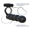 Чёрное эрекционное кольцо для двойного проникновения Pipedream Posable Partner Double Penetrator PD5930-23