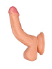 Изогнутый фаллоимитатор телесного цвета с присоской ToyFa 582009 (14,5 см)