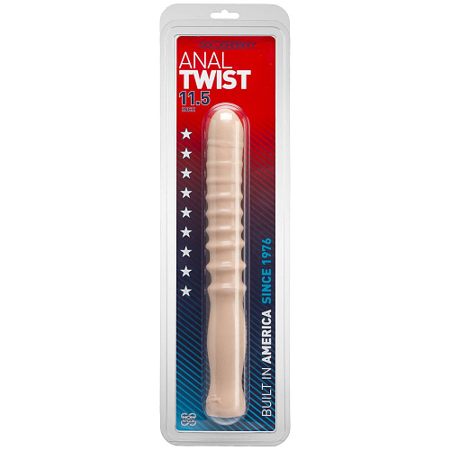 Телесный анальный стимулятор Doc Johnson Anal Twist 0248-00-CD (29 см)