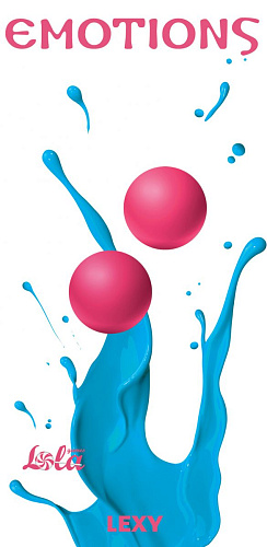 Ярко-розовые вагинальные шарики без сцепки Lola toys Emotions Lexy Small 4014-02Lola