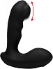 Чёрный стимулятор простаты XR Brands Alpha-Pro 7X P-Milker Silicone Prostate Stimulator with Milking Bead AG151