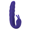 Фиолетовый вибратор Howells Ribbed Dual Stimulator 183314 purple (17 см)